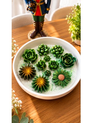 Lumına Shoop – Emerald Oasıs Premıum Dekoratif Soya Mum (Yeşil)