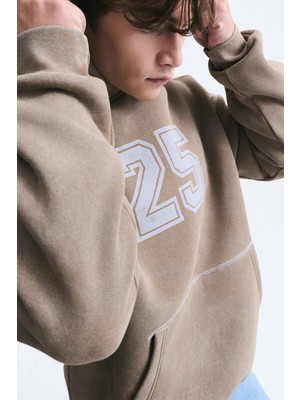 Vamos Baskılı Oversize Sweatshirt