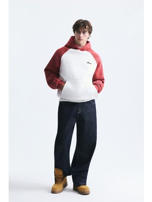 Vamos Renk Bloklu Kapüşonlu Sweatshirt