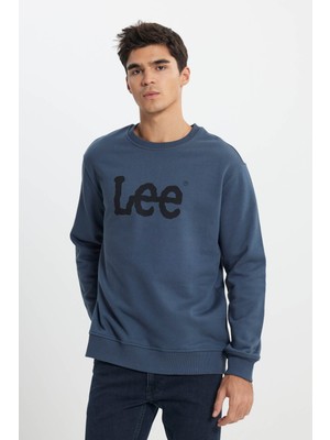 Lee Regular Fit %100 Pamuk Antrasit Erkek Sweatshirt L80XTJTG