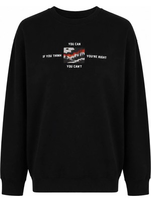 Trender You Can O Yaka Siyah Erkek Sweatshirt 27KDT1000005