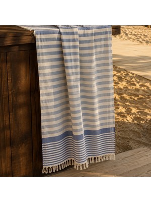 Matmel Soft Stripe Sığacık Peştamal - Renkli - 90X170 cm