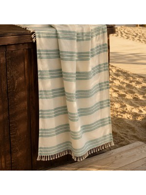 Matmel Soft Stripe Fethiye Peştamal - Ekru - 90X170 cm