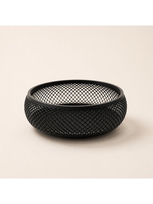 Lunera Accessories Ajur Dekoratif Sepet 3D Baskı Modern Meyve Sepeti & Masaüstü Organizer