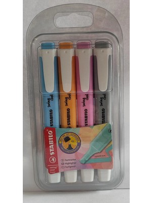 Ada Çanta Kırtasiye 4 Lü Swing Cool Fosforlu Kalem Seti IC685665