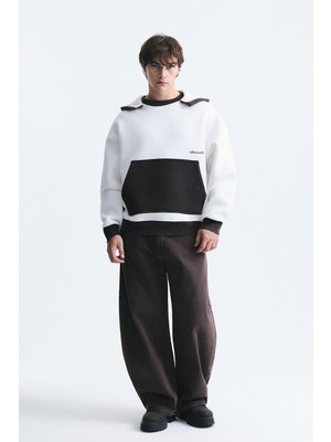 Vamos Blok Renkli Oversize Sweatshirt