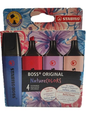 Ada Çanta Kırtasiye 4 Lü Natural Wildflower Fosforlu Kalem Seti RC854448