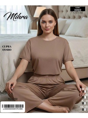 Pileli Store Mihra 20102 Kadın Oysho Kısa Kol Pijama Takımı