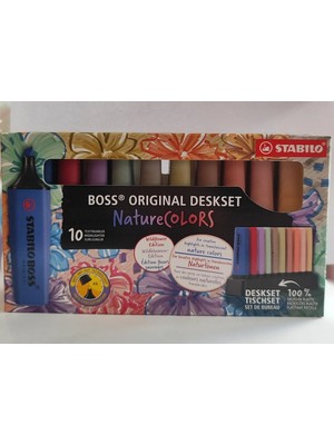 Ada Çanta Kırtasiye 10 Lu Naturel Renkler Wildflower Fosforlu Kalem Seti ST985669