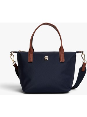 Tommy Hilfiger Popette Mını Tote Kadın Mavi Çanta - AW0AW17709