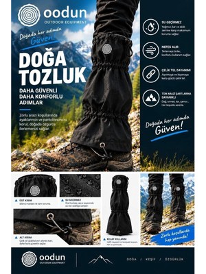 Oodun Terrax Outdoor Siyah Tozluk