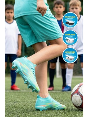 Walkway Mint Çoraplı Bağcıklı Unisex Futbol Ayakkabısı Krampon Strike G