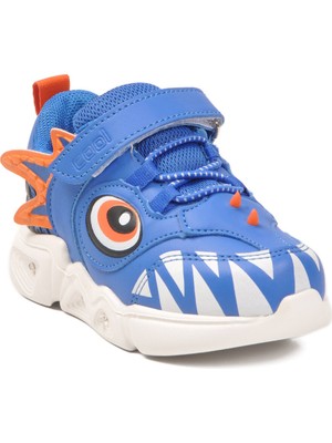Cool Saks Cırtlı Işıklı Rahat Tabanlı Desenli Bebek Spor Ayakkabı Sneaker Stego B