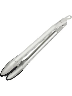 Mey İthalat Kilitlenebilir Silikon Mutfak Maşası, Paslanmaz Çelik, 30 Cm, 12987