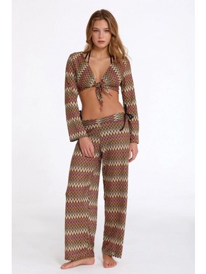 Pileli Store Argento 2089-3061 Kadın Triko Pantolon