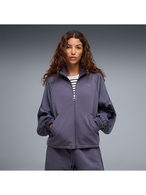 Puma Relaxed Kadın Mor Dik Yaka Ceket