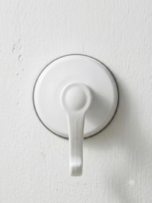 Kazan Hobi Beyaz Vakumlu ve Vantuzlu Banyo Askılığı, Güçlü Yapışkanlı