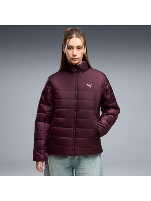 Puma Essentials Padded Kadın Bordo Dik Yaka Mont