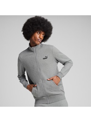 Puma Essentials No 1 Logo Track Erkek Gri Dik Yaka Ceket