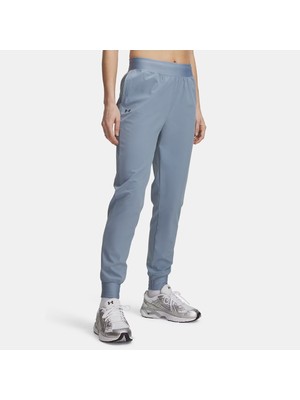 Under Armour Rival Hi Rise Woven Kadın Mavi Eşofman Altı