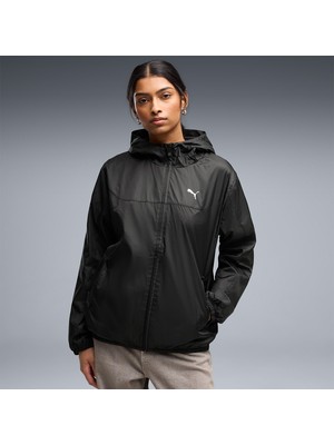 Puma Essentials Regular Kadın Siyah Kapüşonlu Ceket