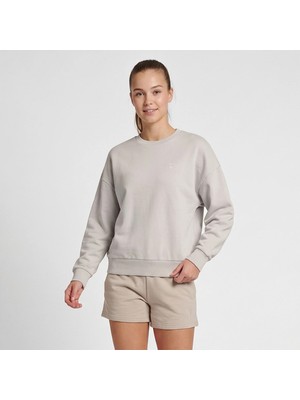 Hummel Dellax Kadın Gri Kapüşonlu Sweatshirt