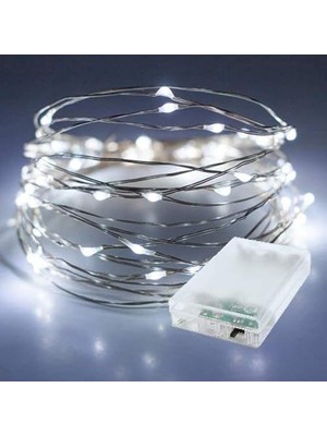 Kazan Hobi Iki Pilli 3 Fonksiyonlu 3 Metre Beyaz Peri LED Işık