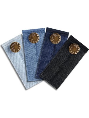 TeknoKapsül Vicloon Kot Bel Uzatıcılar, 4 Adet Bel Genişletici Düğme, Pantolon Uzatıcılar Bel Bandı Uzatıcılar, Pantolon Kot Etek Pantolon Için Ayarlanabilir Bel Bandı Genişleticiler - 4 Renk