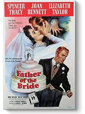 Kazan Hobi Elizabeth Taylor Father Of The Bride Film Tablosu, 30 x 45