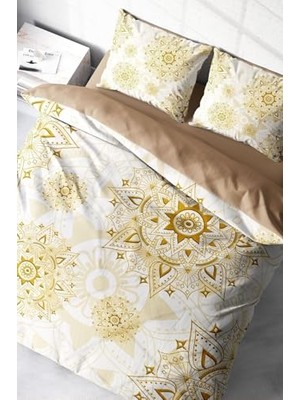 Kazan Hobi King Size Gold Luxury 3D Çift Kişilik Nevresim Takımı, MONOHOME7945