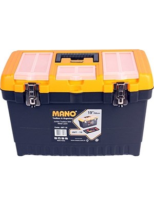 Kazan Hobi Jmt/19 Organizerli Jumbo Metal Kilitli Takım Çantası, Polipropilen, Siyah/sarı, 19 ’’