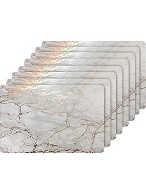 Kazan Hobi Mermer Mantar 30,48 cm x 45,72 cm Dikdörtgen Altın Altlıklı Set