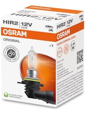 Kazan Hobi Hır2 9012 Halojen Ampul, 12V 55W, Tek Telli, Plastik Soketli, Far ve Sis Için