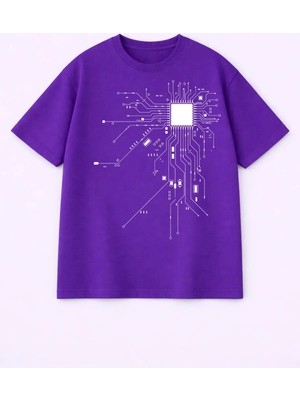 Vodexa T-Shirt Oversize Unisex %100 Pamuk Baskılı Rahat Kalıp Şık Premium Tişört