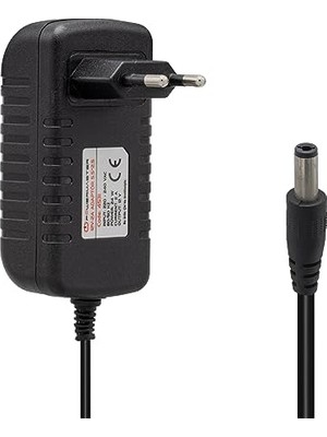Kazan Hobi 12 V 2 Amper 5.5 * 2.5 mm Uçlu Plastik Kasa Priz Tipi Adaptör