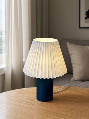 3Dlab Three-Dimensional Systems Bedla Zümrüt Yeşili Desenli Abajur 30 cm - E14 Ampul Dahil Masa Lambası