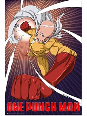 Kazan Hobi Resmi One Punch Man Saitama Posteri - 35,8 x 24,2 Inç / 91 x 61,5 cm - Rulo Halinde Gönderim - Havalı Poster - Sanat Posteri - Poster ve Baskılar - Duvar Posteri
