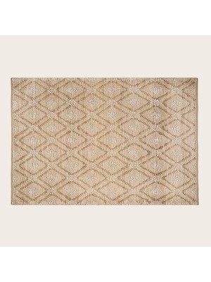 Kazan Hobi Bej Jüt Kilim 120X180 cm