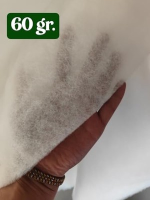 Kazan Hobi Vatka Elyaf 60M² (EN:100 CM/BOY:200 Cm)- Sarma Elyaf; Yorgan Elyafı, Mont Elyafı (1, Beyaz 60 G./m²)