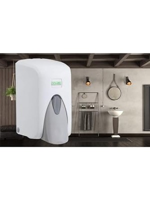 Kazan Hobi S5 Hazneli Beyaz Sıvı Sabun Dispenseri, 500 Ml, ILKA845