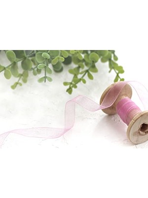 Kazan Hobi Organze Kurdele, 20 Metre, Koyu Pembe