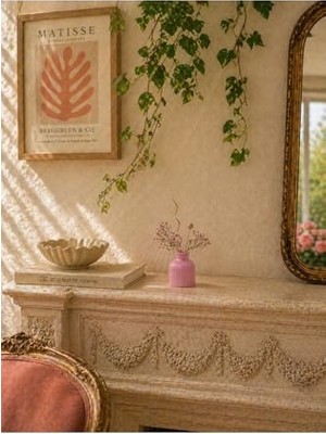 Kazan Hobi El Yapımı Mini Taş Tozu Vazo Minimal Modern Dekoratif Pembe