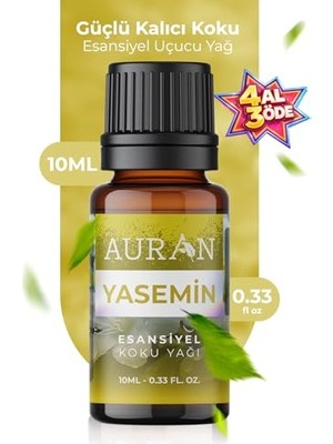 Kazan Hobi Yasemin Esansiyel Uçucu Koku Yağı, Difüzör ve Buhurdanlık Yağı, Aromaterapi Yağı 10 ml
