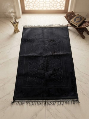 Royam Lüx Kalın Yumuşak Kaymaz Taban Peluş Seccade 80 x 120