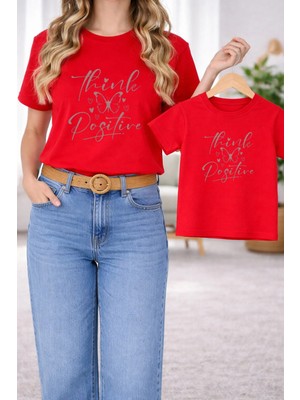 Vodexa Tişört Anne Kız Çocuk Kombin Oversize – Anne & Çocuk Twin Baskılı T-Shirt