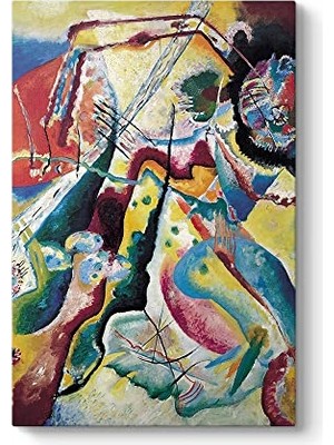 Kazan Hobi Wassily Kandinsky La Tache Rouge Tablosu 80 x 125