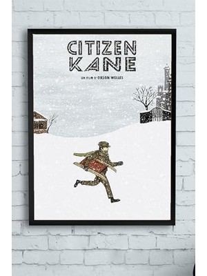 Kazan Hobi (PSTER10567) Citizen Kane Film Afişi Çerçeveli Tablo 4 (21X30 Cm)