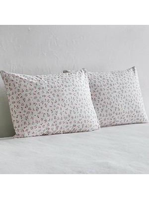 Kazan Hobi Rosie Pembe %100 Pamuklu 2'li Yastık Kılıfı Seti