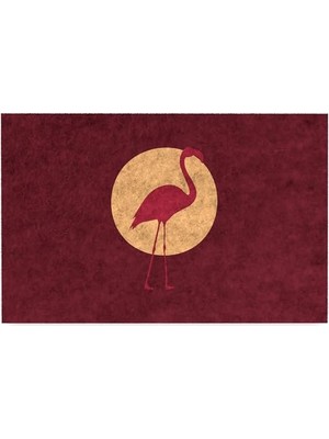 Kazan Hobi Kapı Önü Paspası; Modern ve Kapı Paspası | Ev, Ofis ve Dış Mekân Kullanımı Için (Flamingo Grace) 45X65