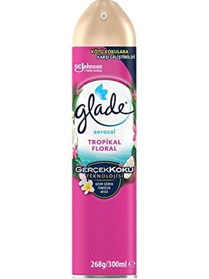 Kazan Hobi Hava Tazeleyici Aerosol, Oda Kokusu, Tropikal Floral, 300 ml